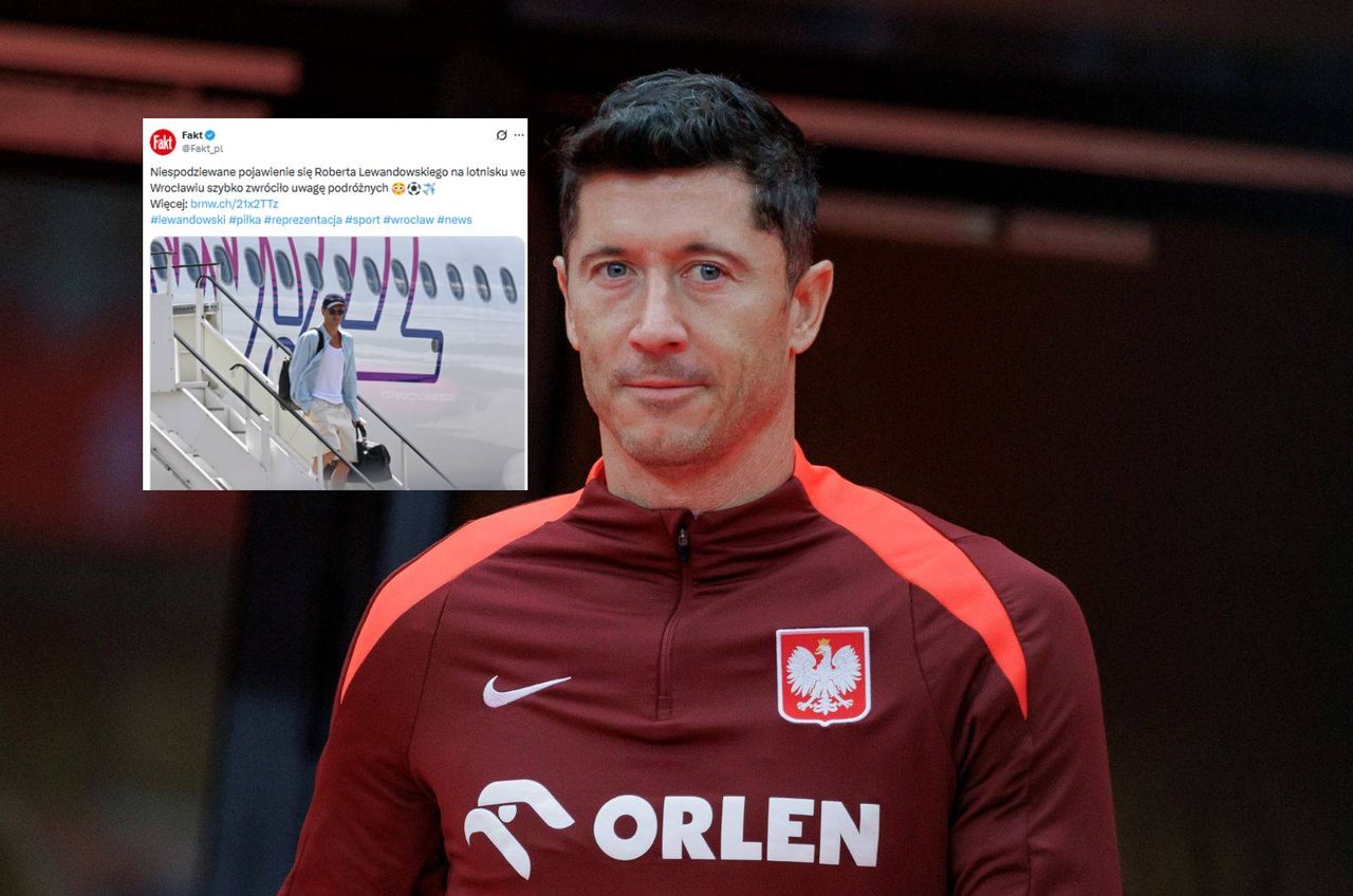Lewandowski przyleciał do Polski. Uwagę przykuła jedna rzecz
