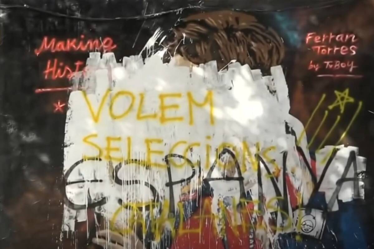 Mural bohatera mundialu zdewastowany. Wandale z apelem [WIDEO]