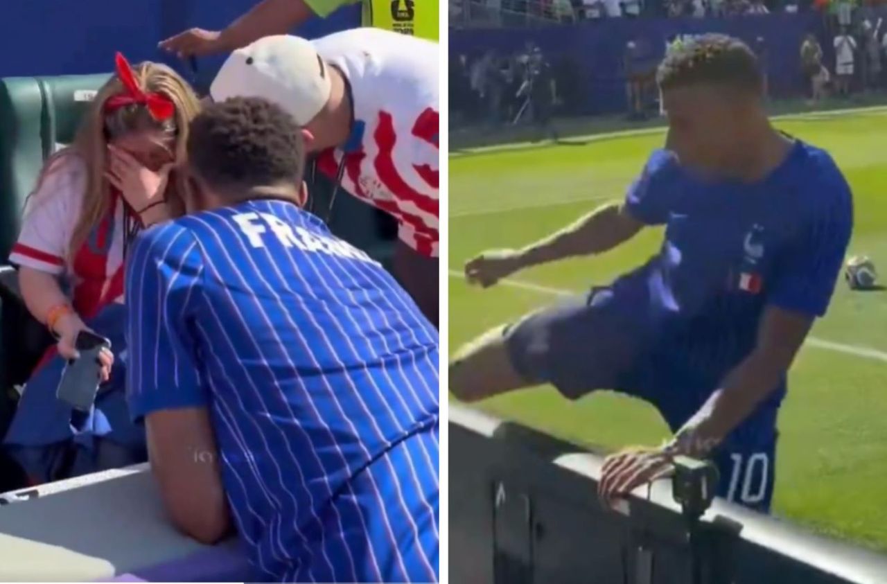 W TV nie pokazali tego, co Mbappe zrobił przed meczem. Kobieta płakała