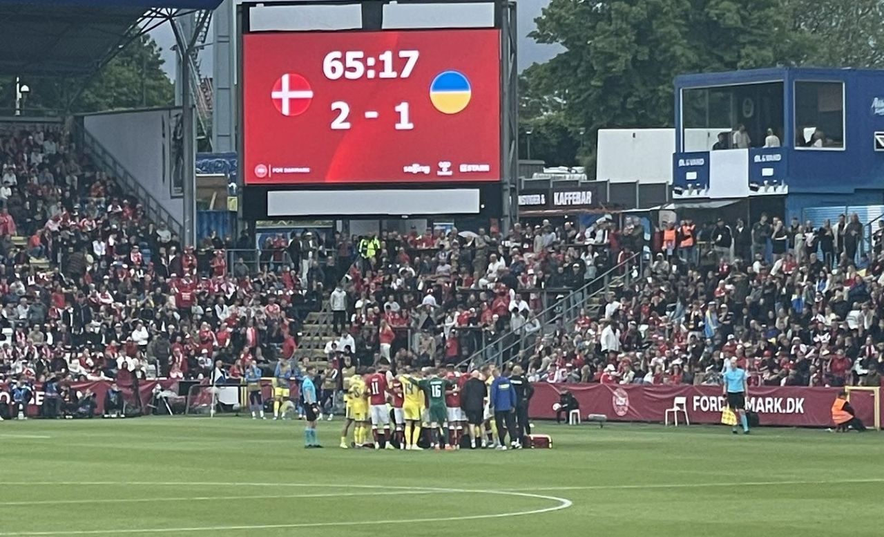 Christian Eriksen zasłabł w drugiej połowie meczu Dania - Ukraina