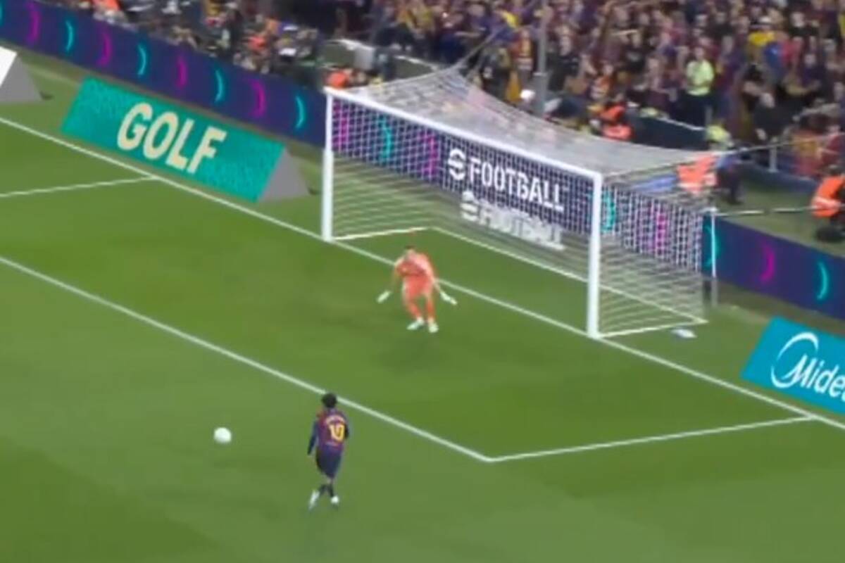 Co za pudło Yamala w El Clasico! Kto go podmienił? [WIDEO]