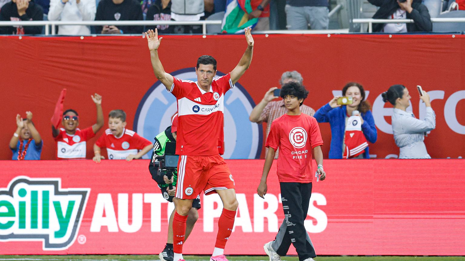 Lewandowski strzelił gola w 93. minucie. Tak ocenił go trener Chicago Fire