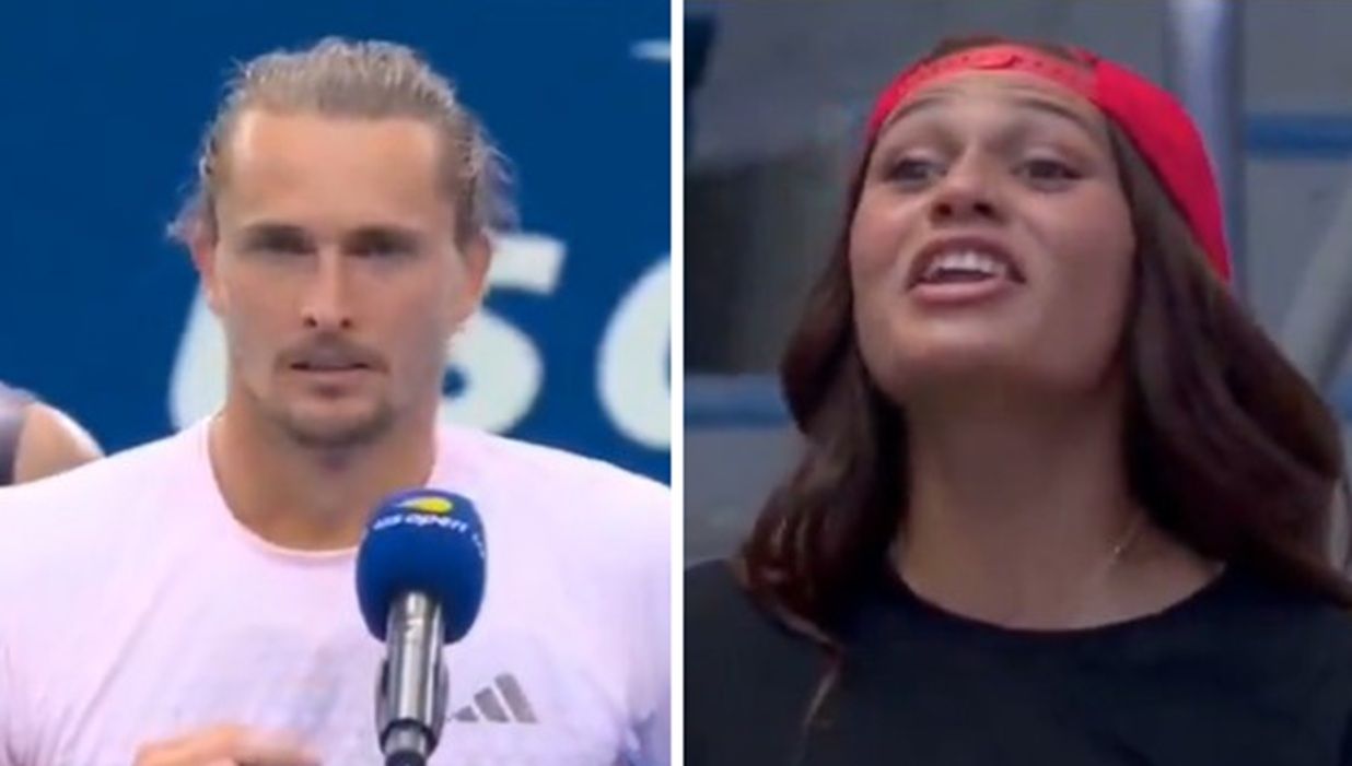 Po finale zwrócił się do dziewczyny rywala. 