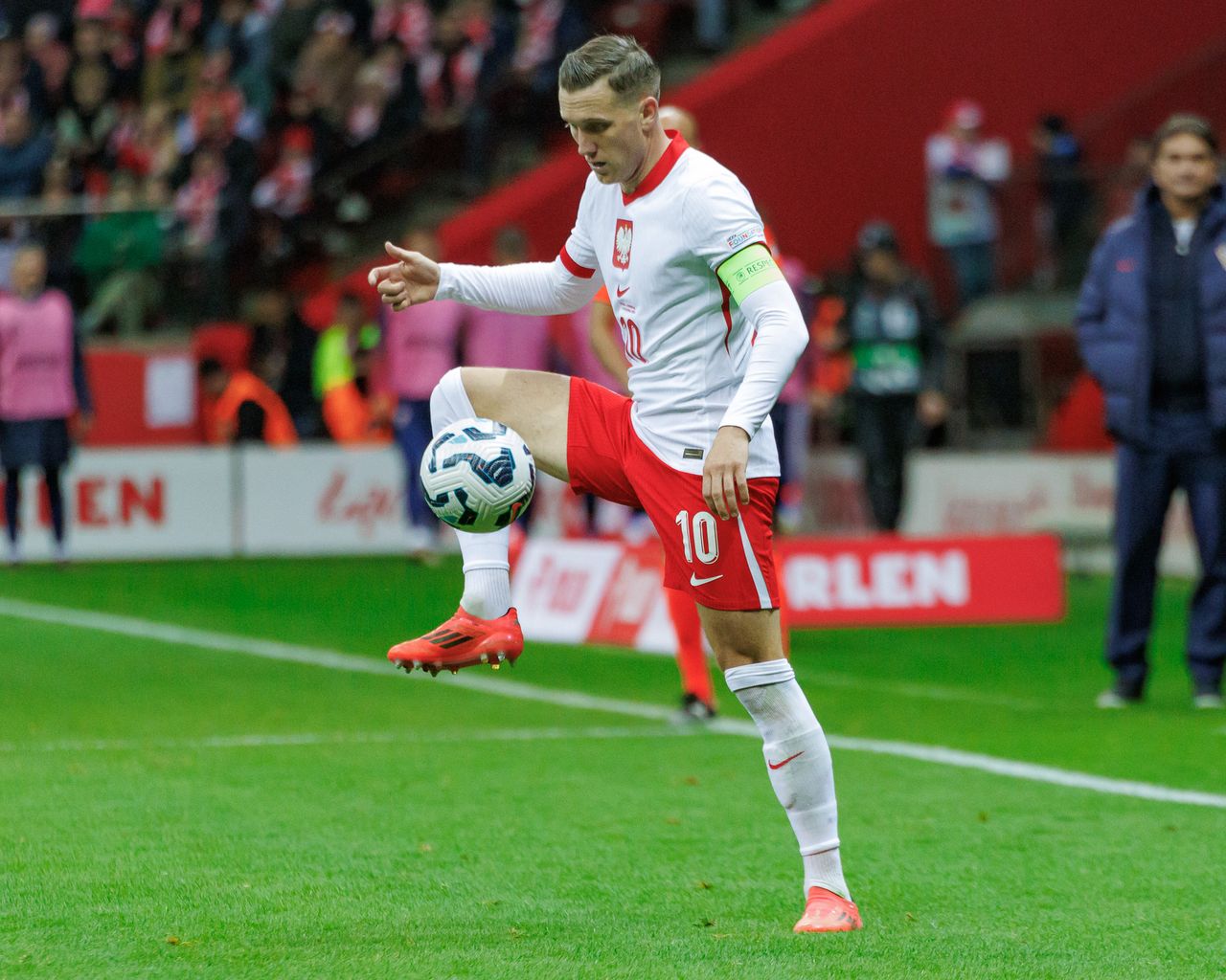 Piotr Zieliński pod wrażeniem gry kadrowicza. 