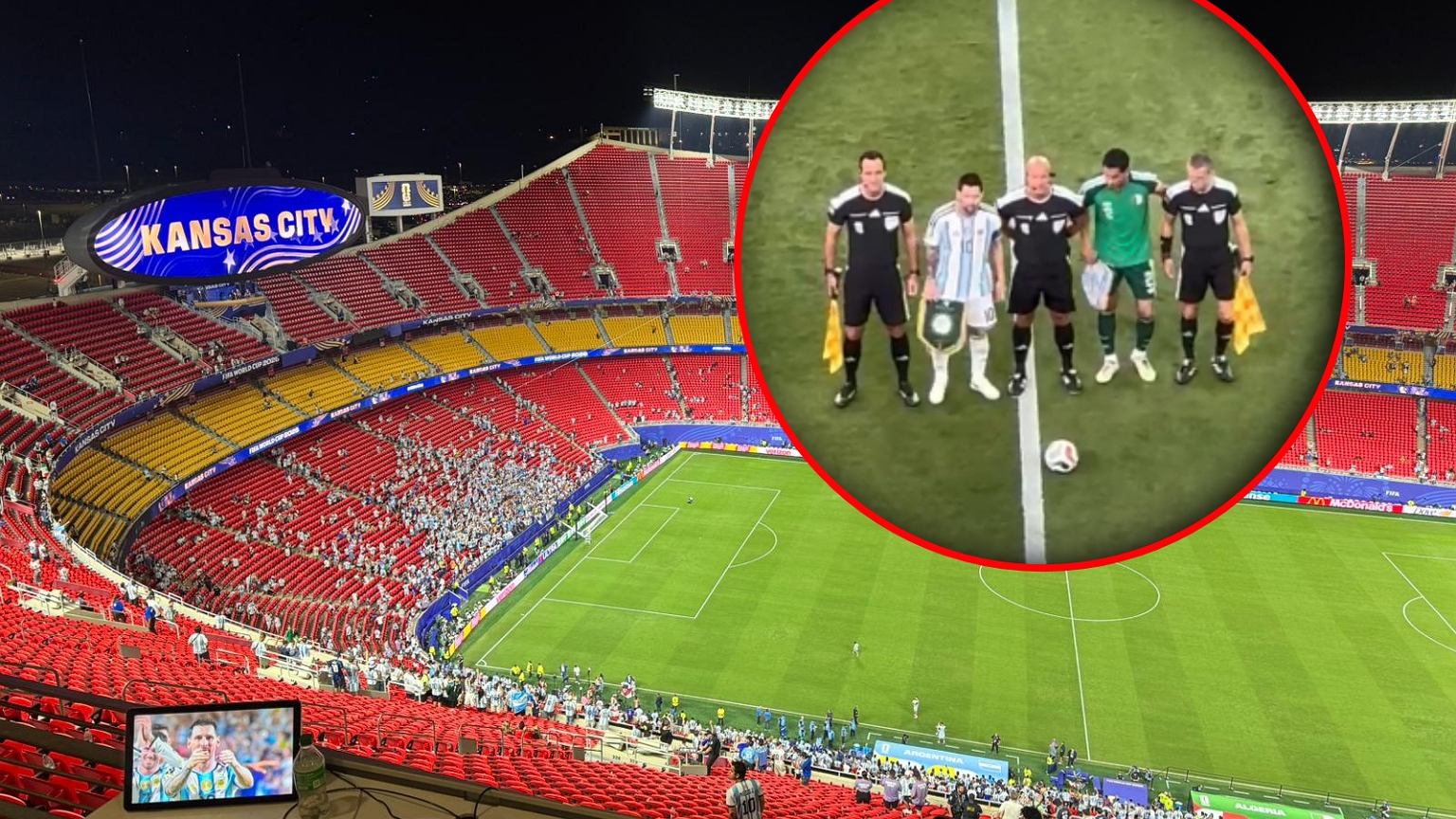 Leo Messi podszedł do Szymona Marciniaka. Kamery tego nie pokazały...