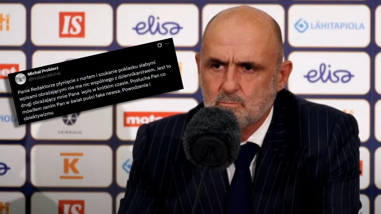 Tak Probierz odpowiedział dziennikarzowi. 