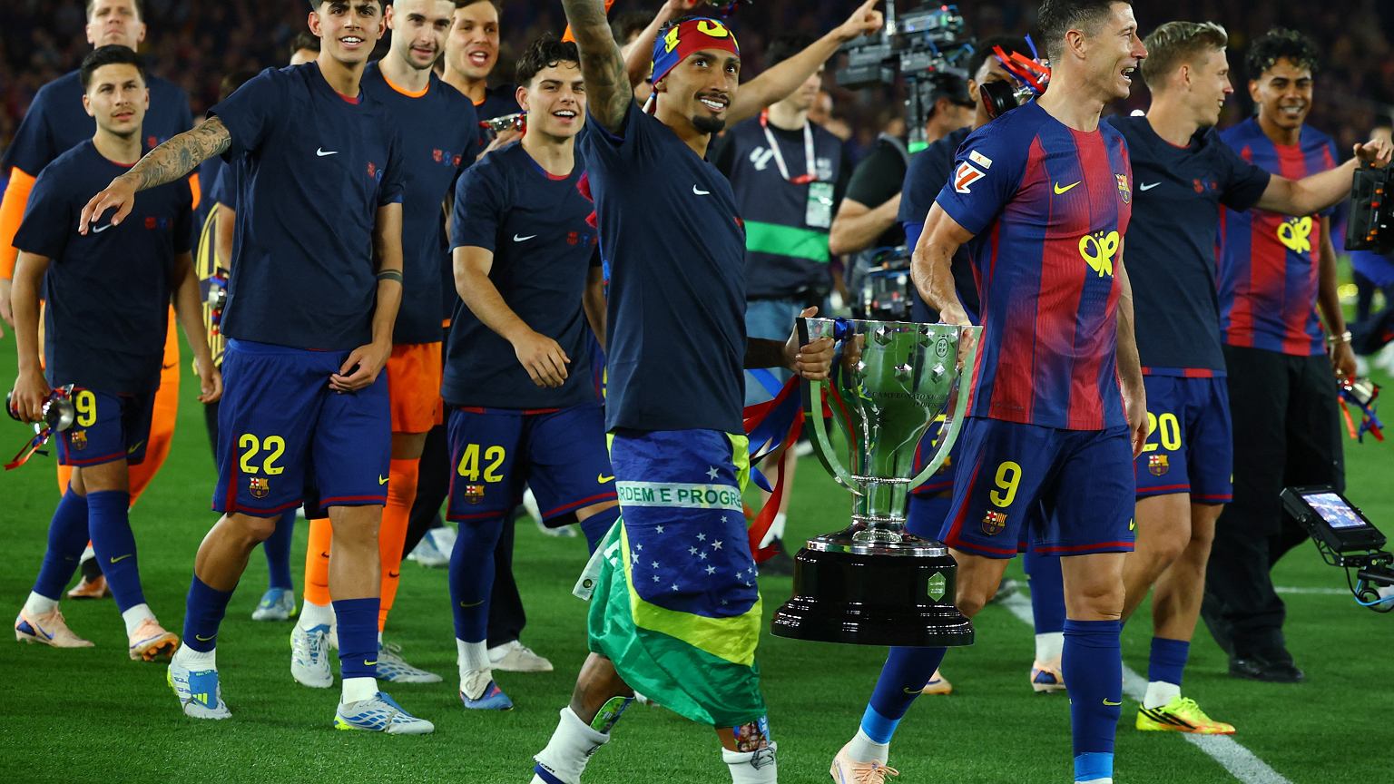 Tak Raphinha pożegnał Lewandowskiego