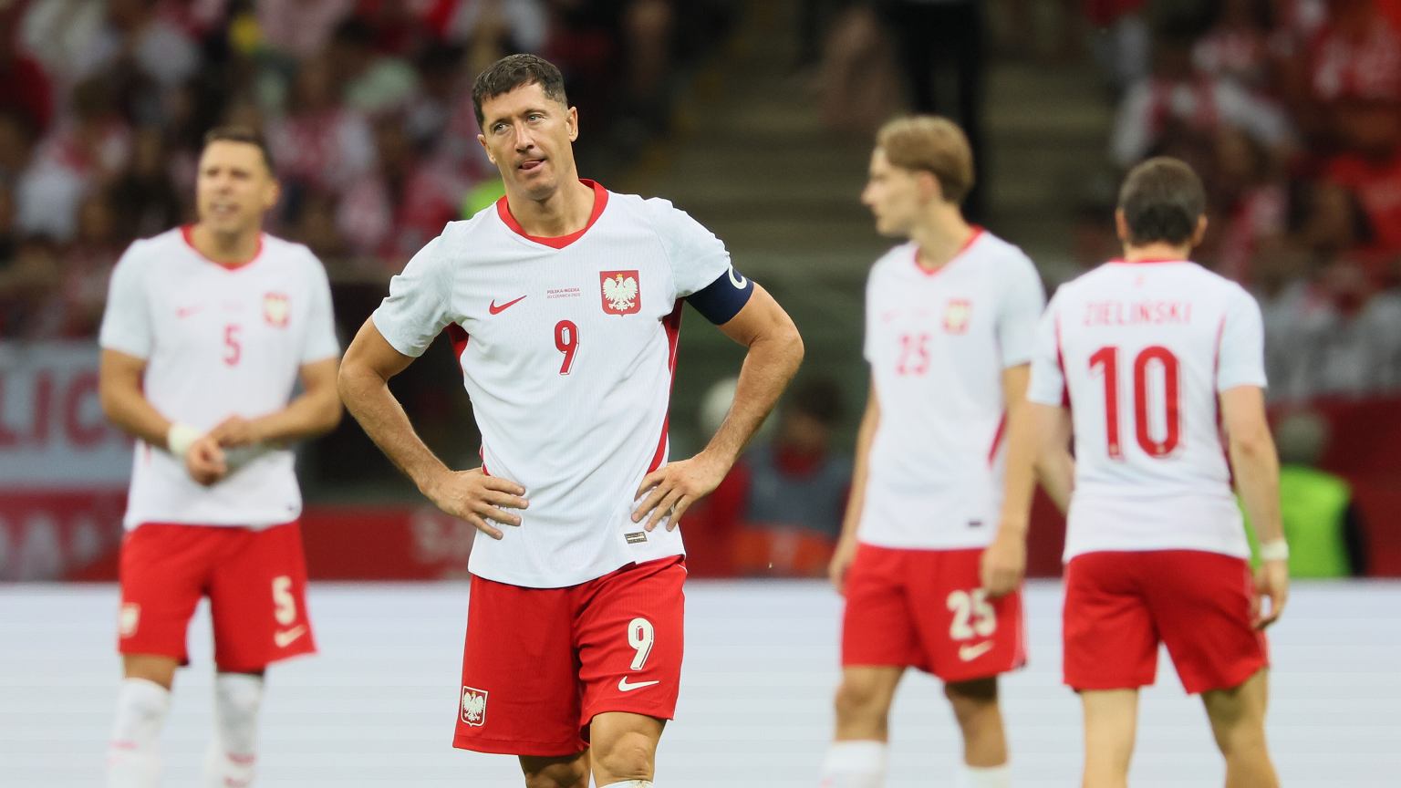 Lewandowski sfrustrowany. 