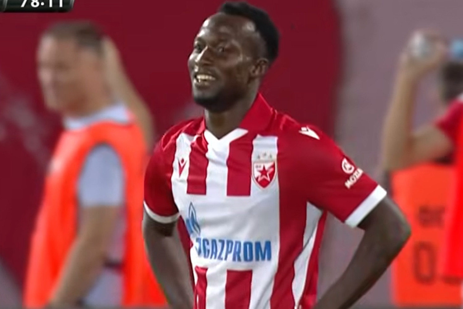 Osman Bukari znów się zabawił. Gol wypożyczonego z Widzewa Łódź skrzydłowego w eliminacjach Ligi Mistrzów [WIDEO]