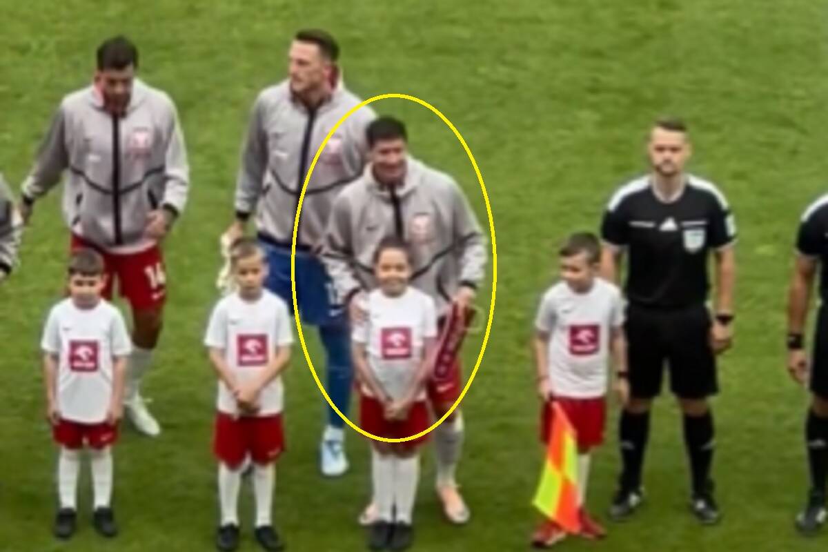 Lewandowski dotrzymał słowa. Piękny gest przed meczem z Ukrainą [WIDEO]