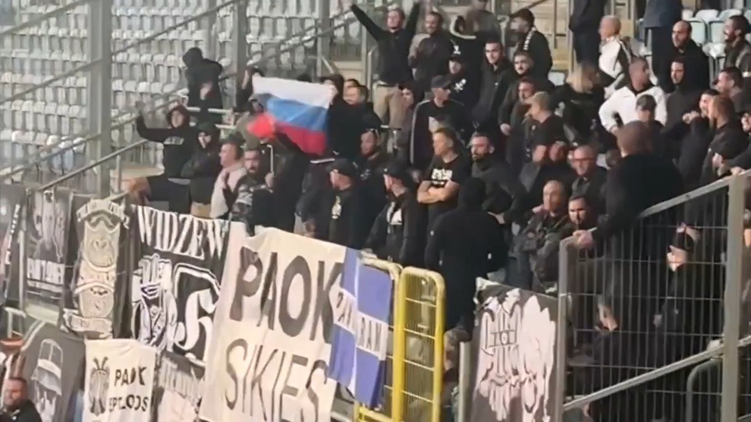 PAOK wydał oświadczenie ws. rosyjskiej flagi na stadionie w Lublinie