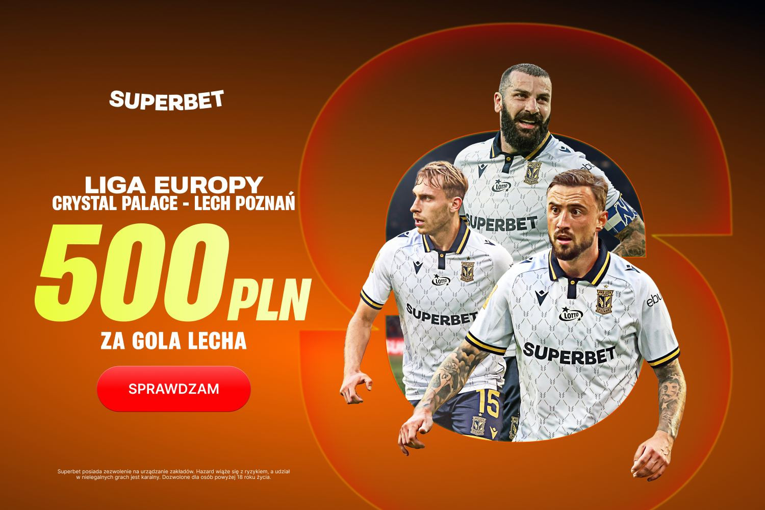 500 złotych za gola Lecha Poznań z Crystal Palace!