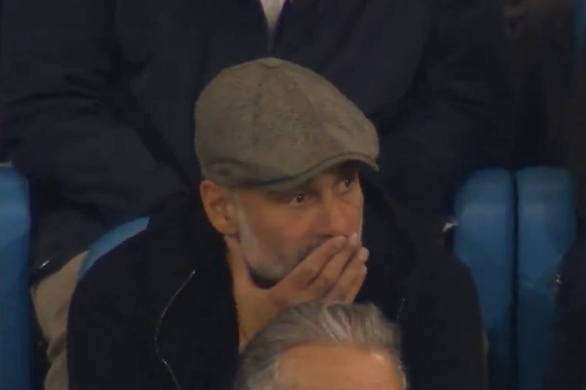 Guardiola wrócił do Manchesteru. Tak zareagował na gola dla PSG [WIDEO]