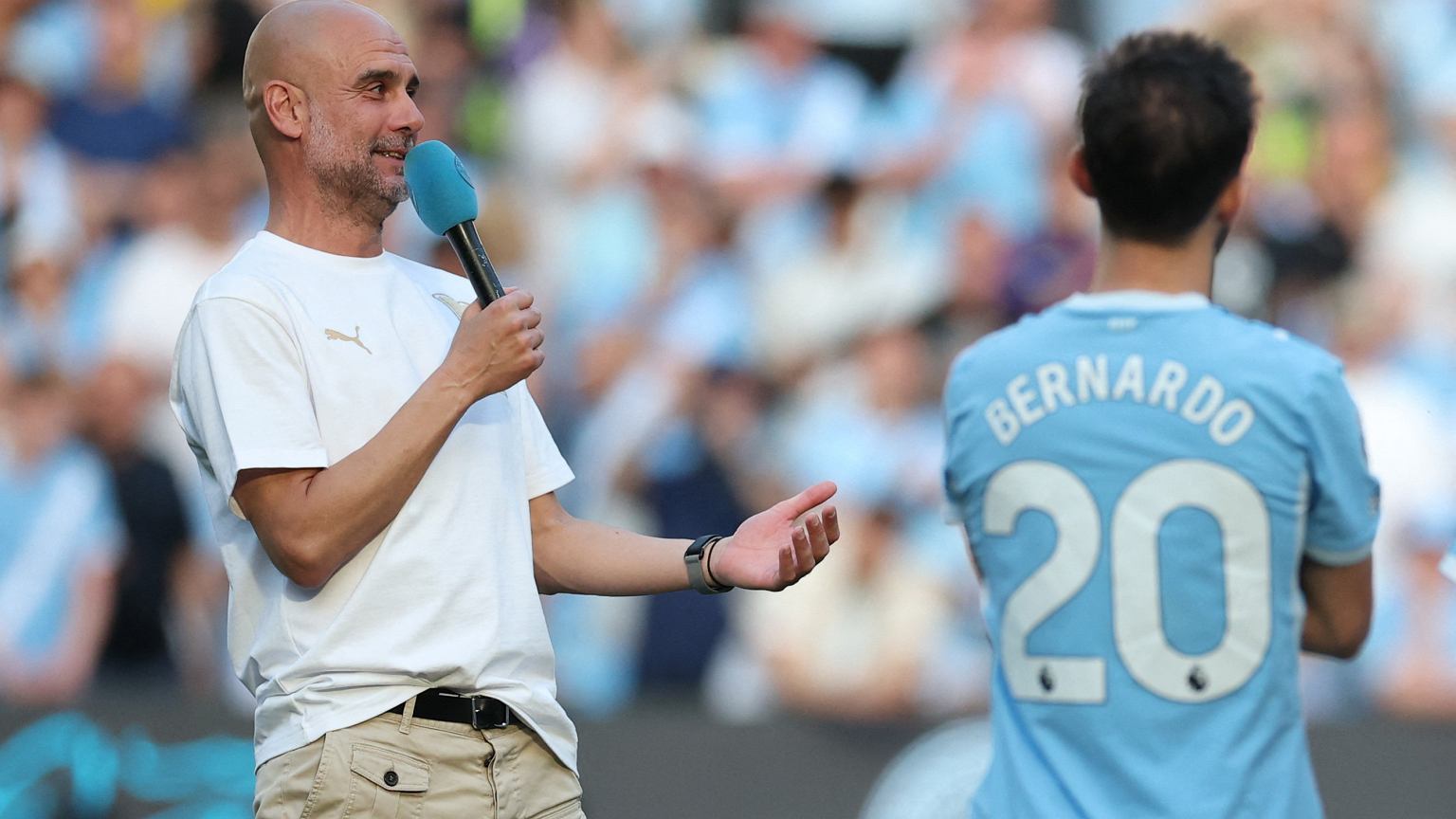 Tak Guardiola pożegnał się z kibicami. 