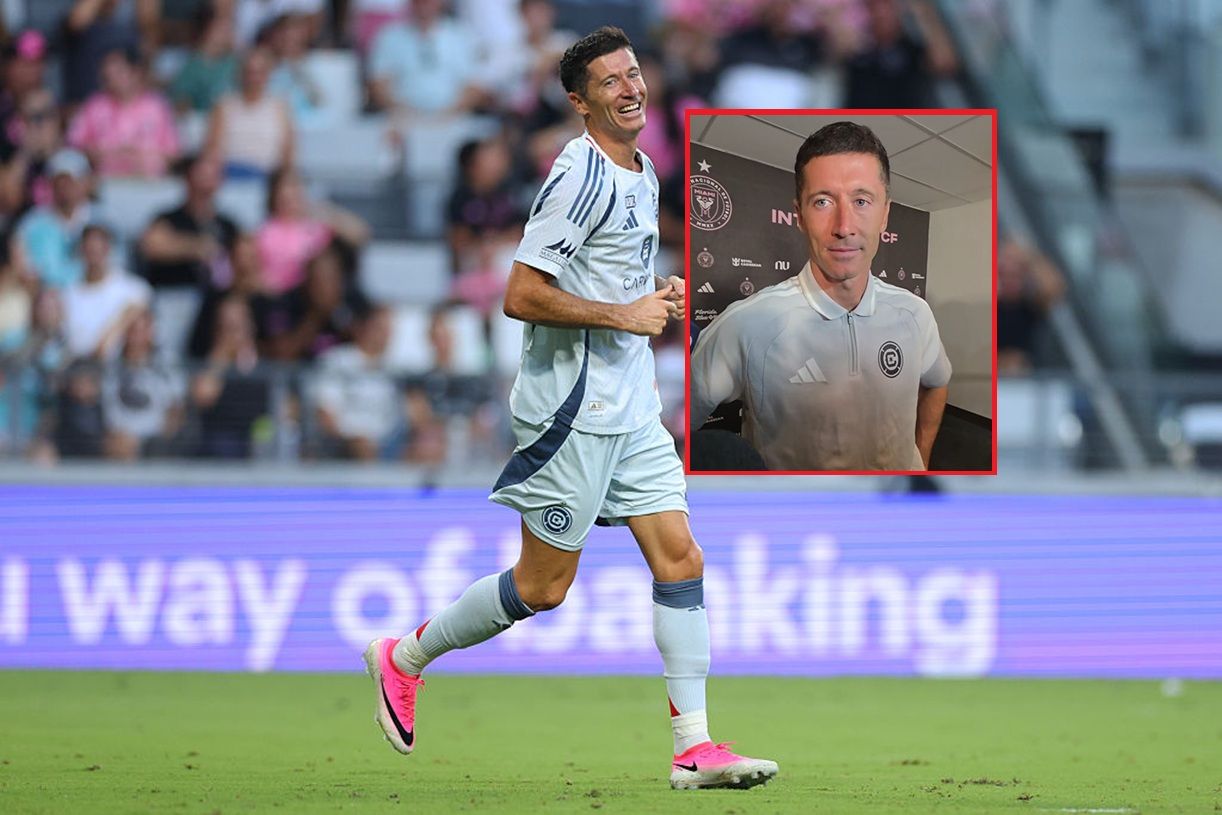 Lewandowski po meczu udzielił wywiadu. Wcale nie po angielsku