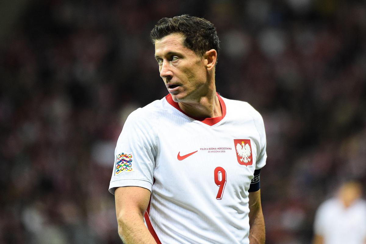 Lewandowski po meczu z Rumunią. 