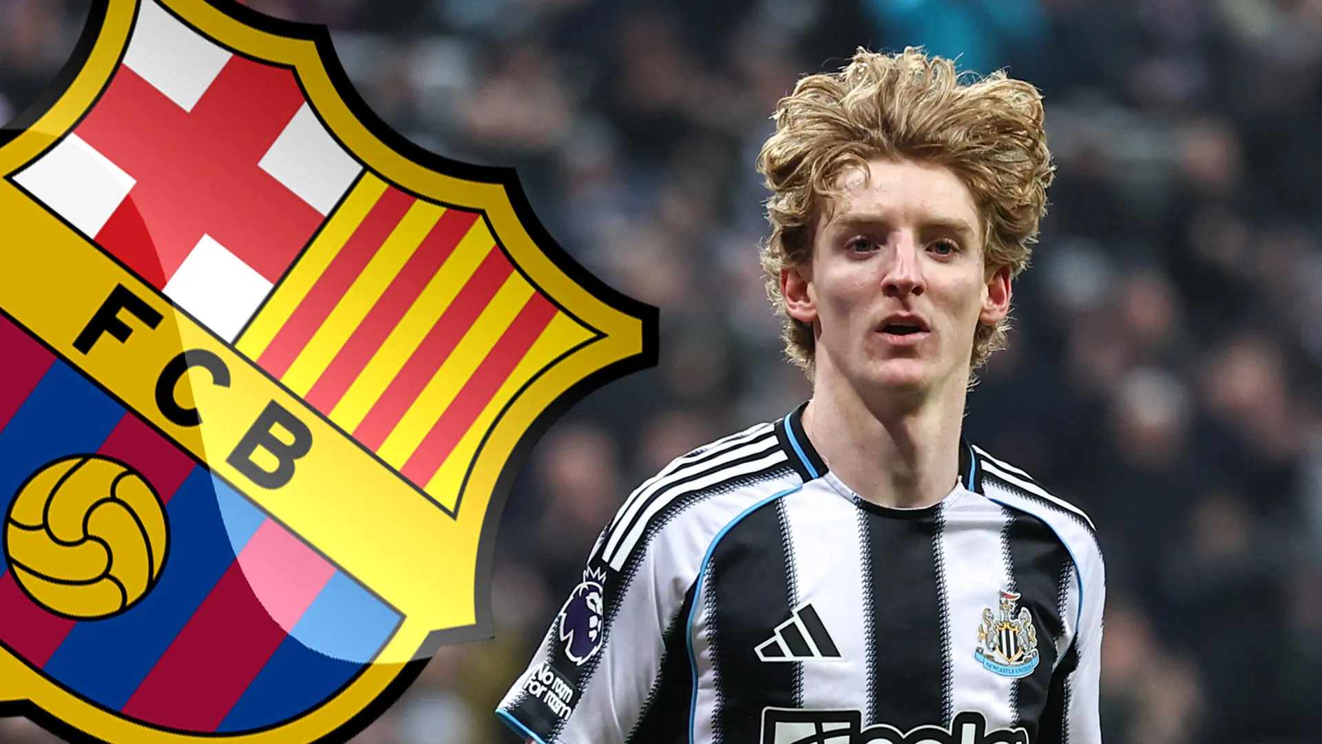 Newcastle 'in talks with Barcelona over shock Anthony Gordon transfer'