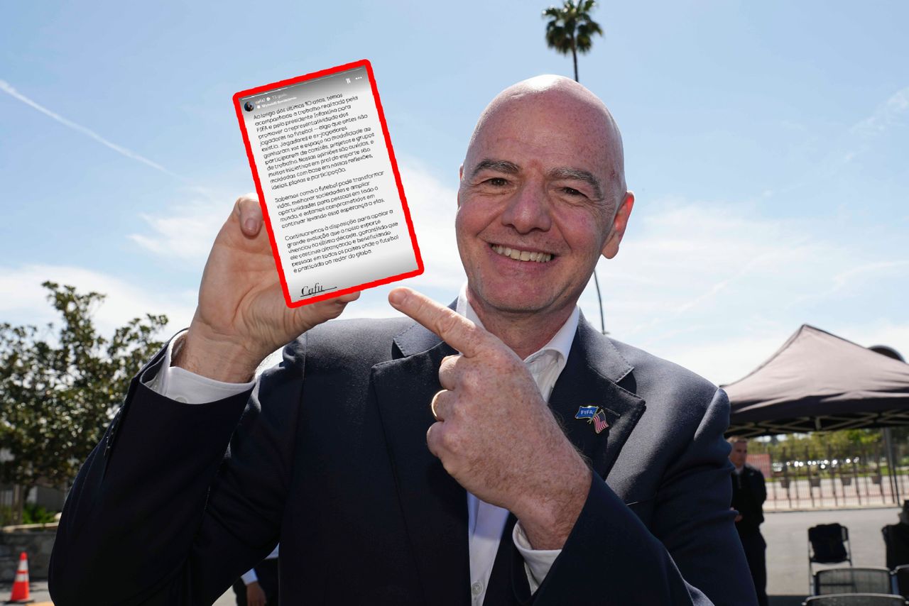 Konsternacja. Legendy futbolu publicznie wsparły Infantino