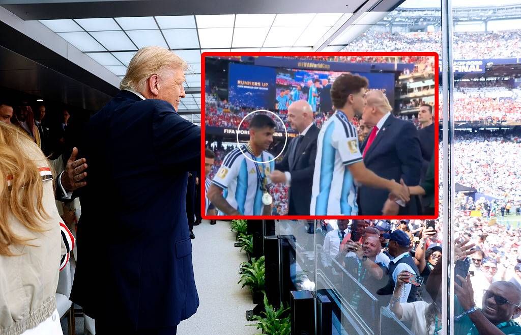 Incydent podczas ceremonii medalowej. Tak Argentyńczycy potraktowali Trumpa